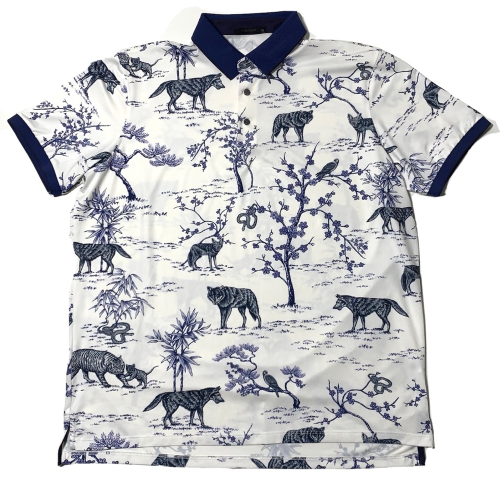 Greyson Golf Wolf Polo Mens Size XL